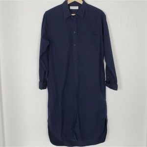 Everlane Pocket Shirtdress Cotton Navy. Excellent